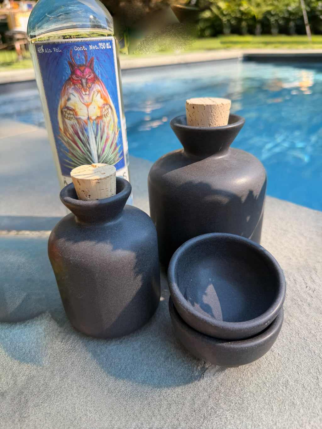 Oaxacan Ceramic Mezcal Decanter