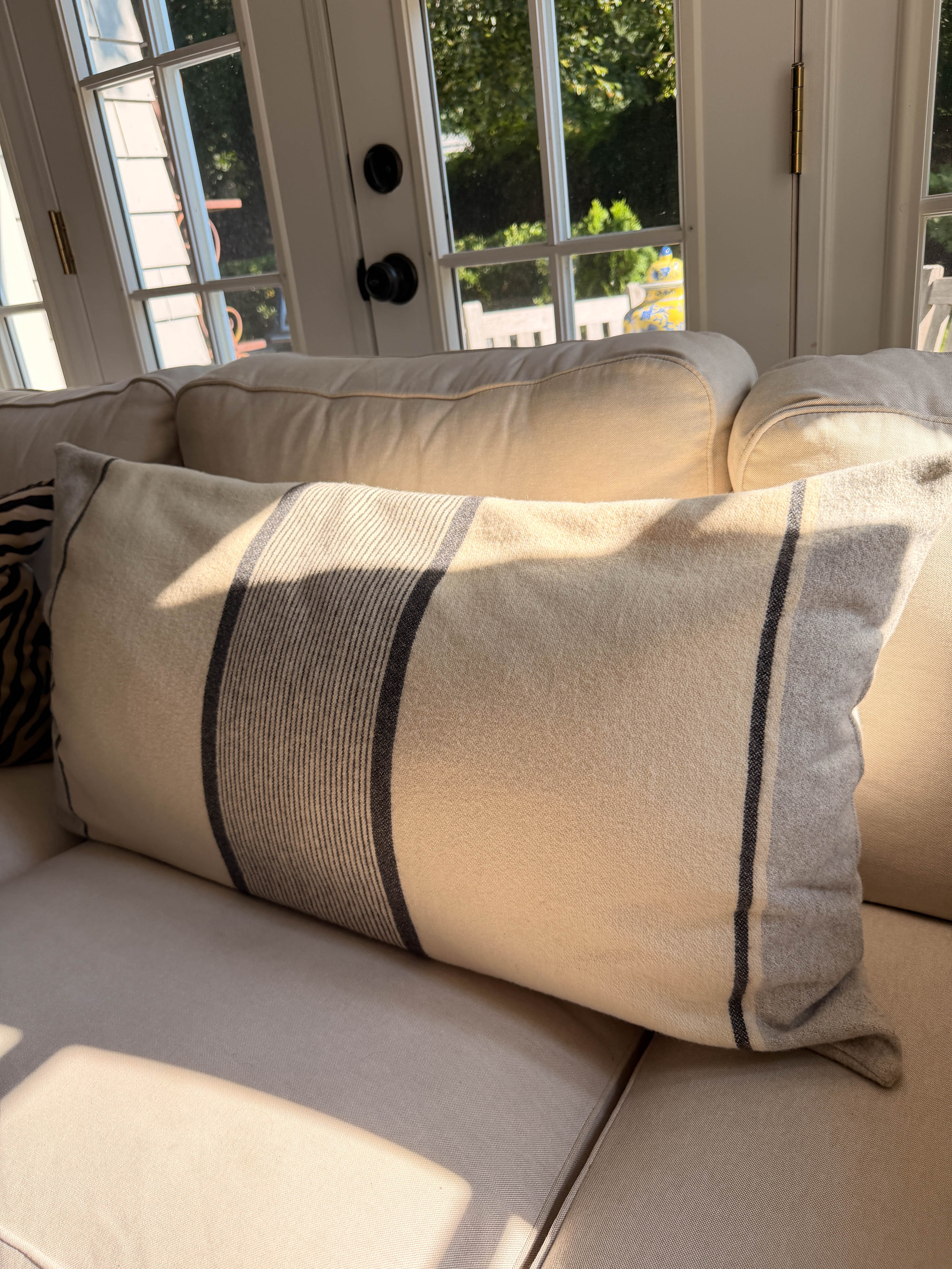 Wool Pillow Long Stripes