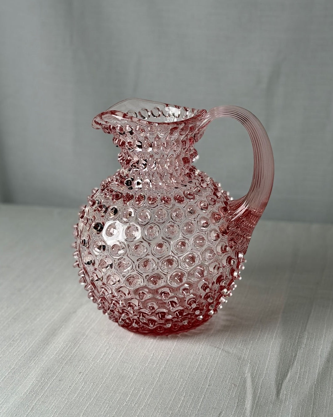 Hobnail Glass Pitcher, 2L