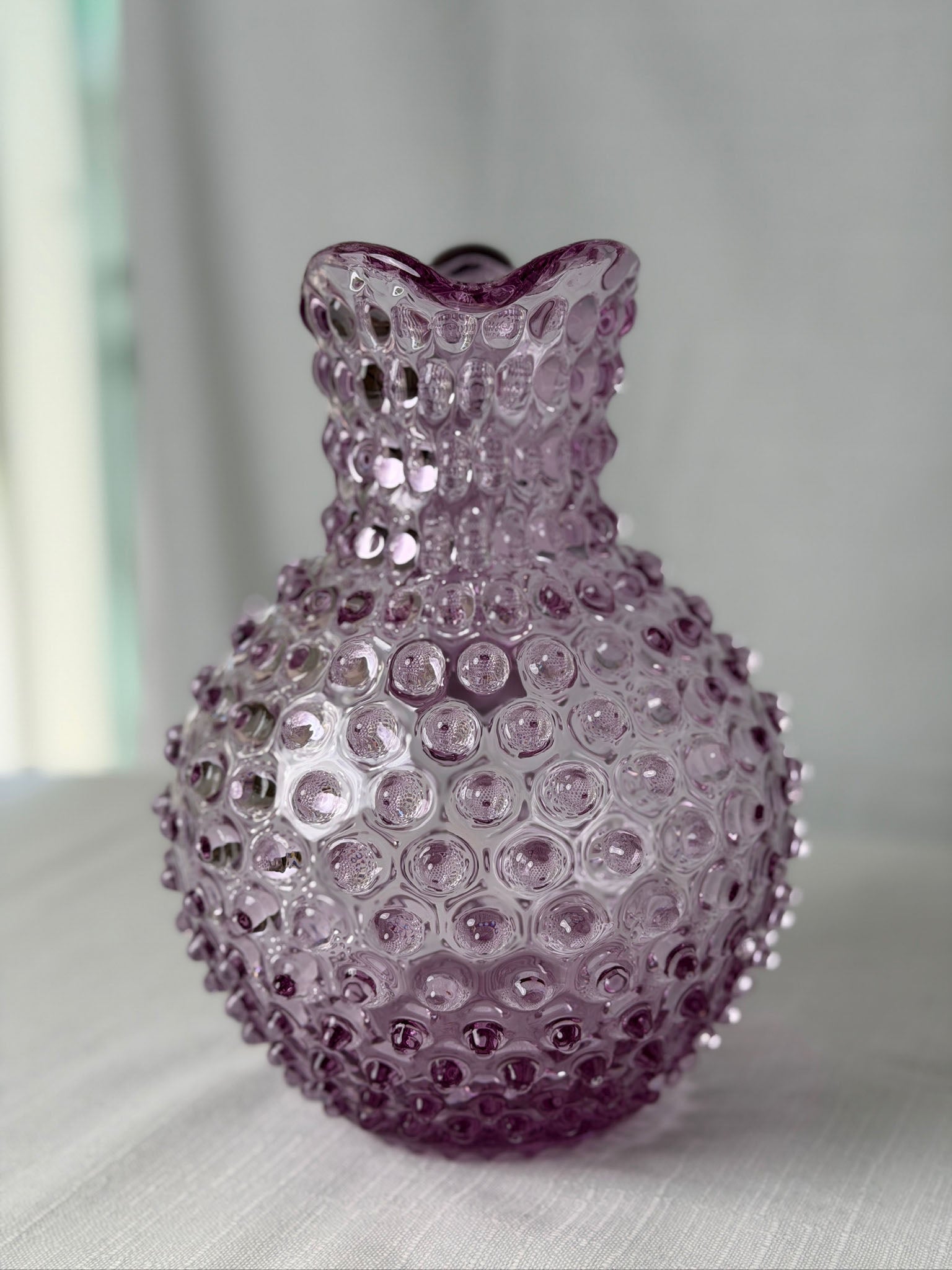Hobnail Glass Pitcher, 2L
