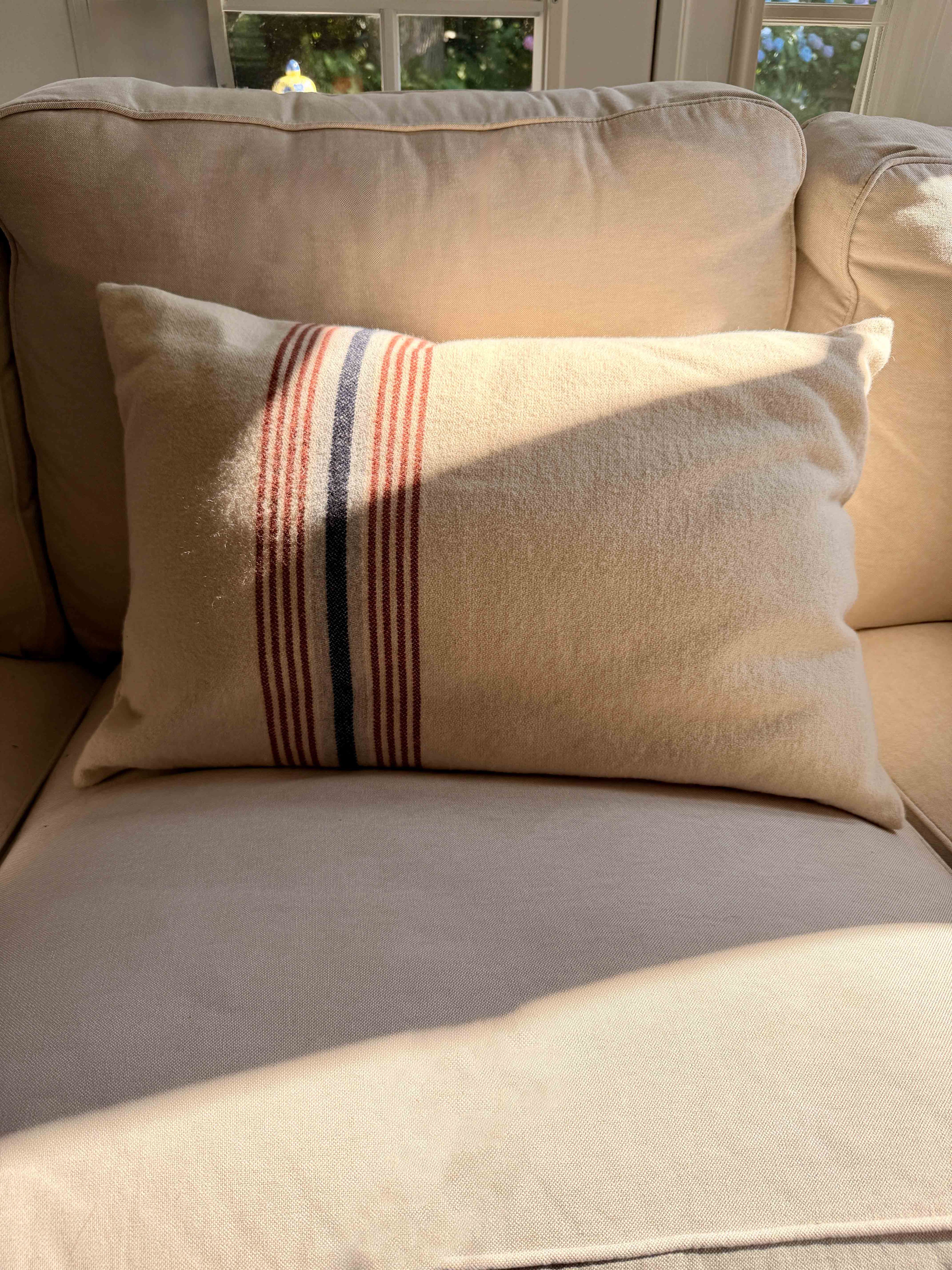 French Wool Rectangle Cushion