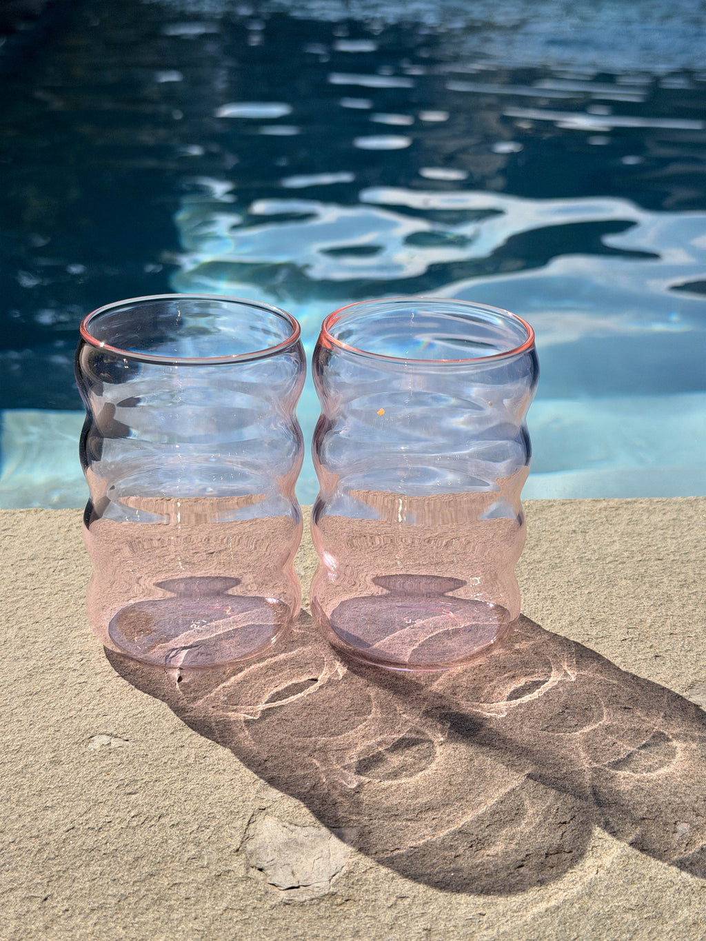 Glass Ripple Cup 12oz