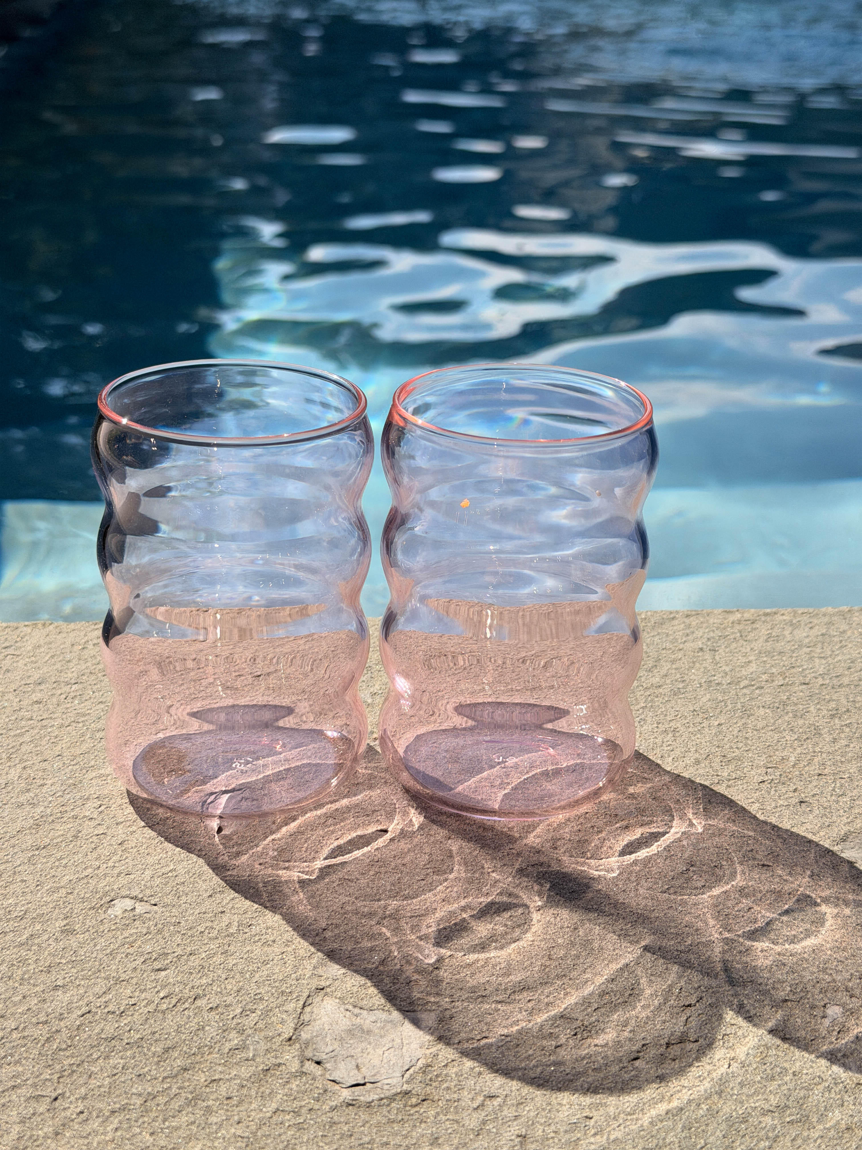 Glass Ripple Cup 12oz