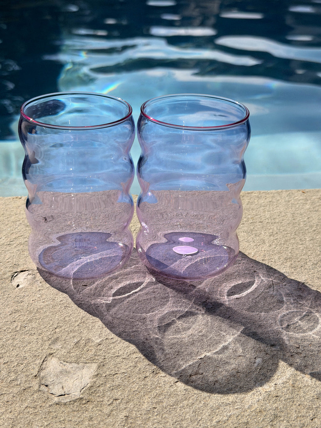 Glass Ripple Cup 12oz