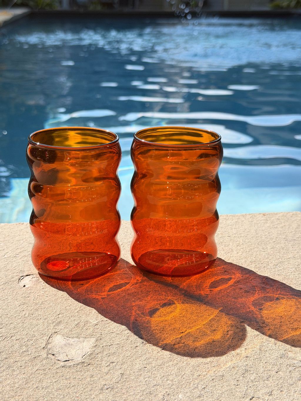 Glass Ripple Cup 12oz