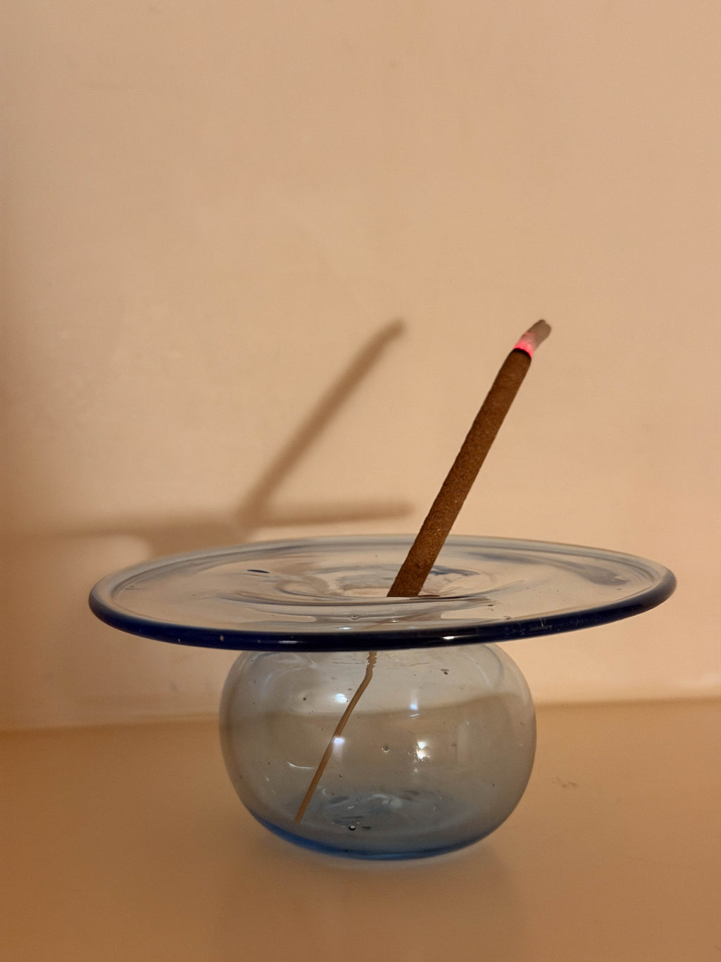 Mouth-blown recycled Glass Bud Vase