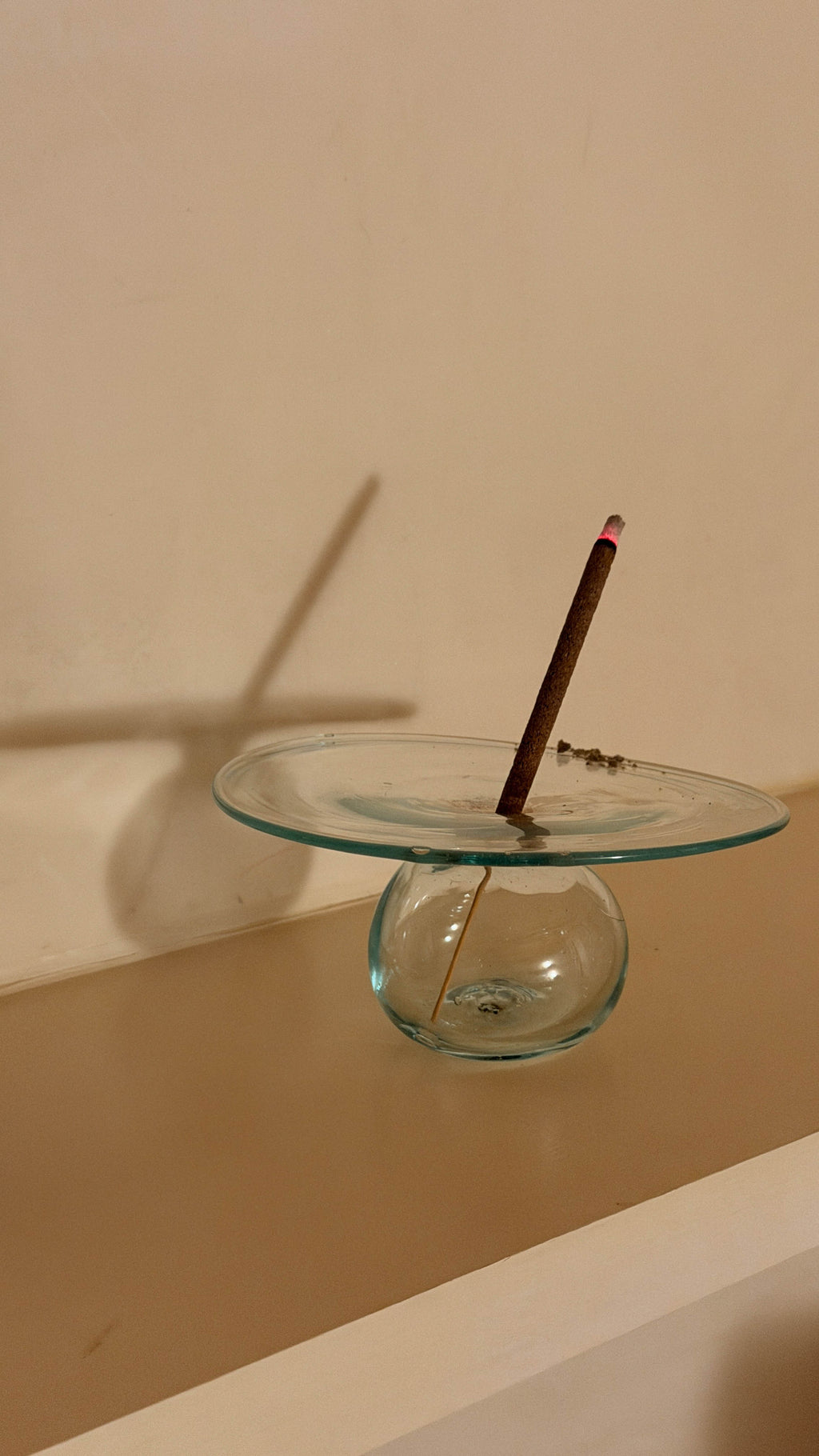 Mouth-blown recycled Glass Bud Vase