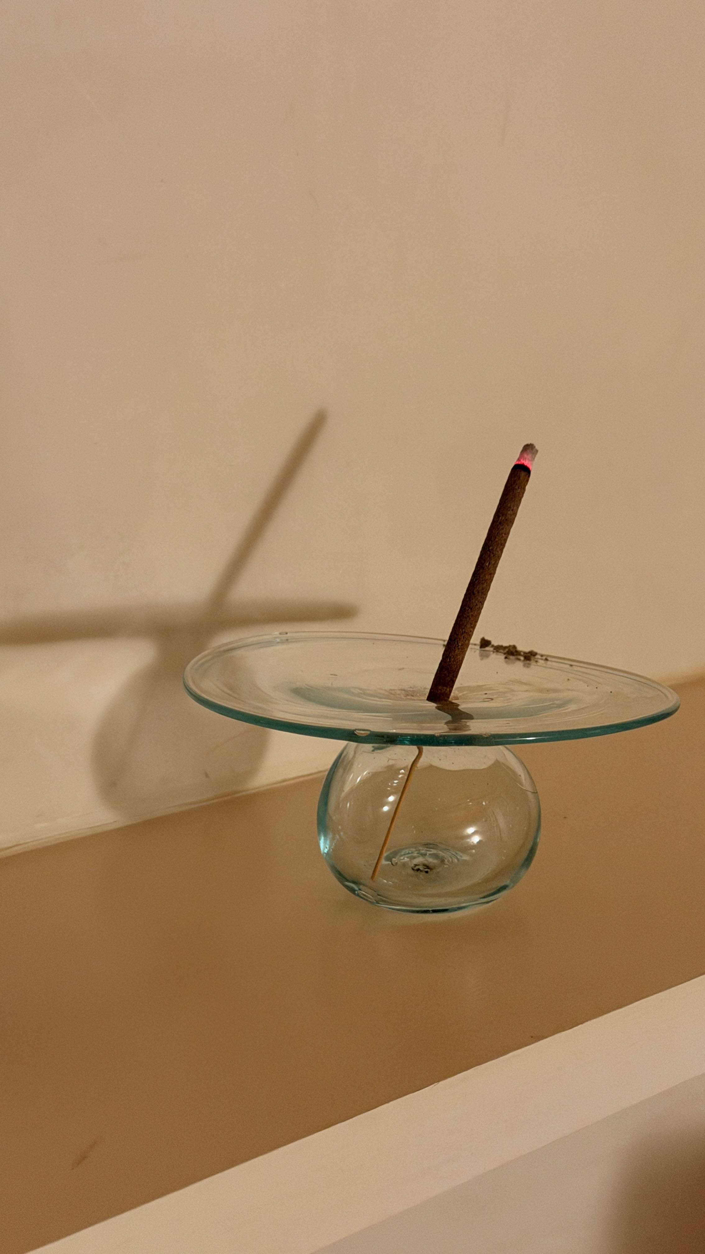 Mouth-blown recycled Glass Bud Vase