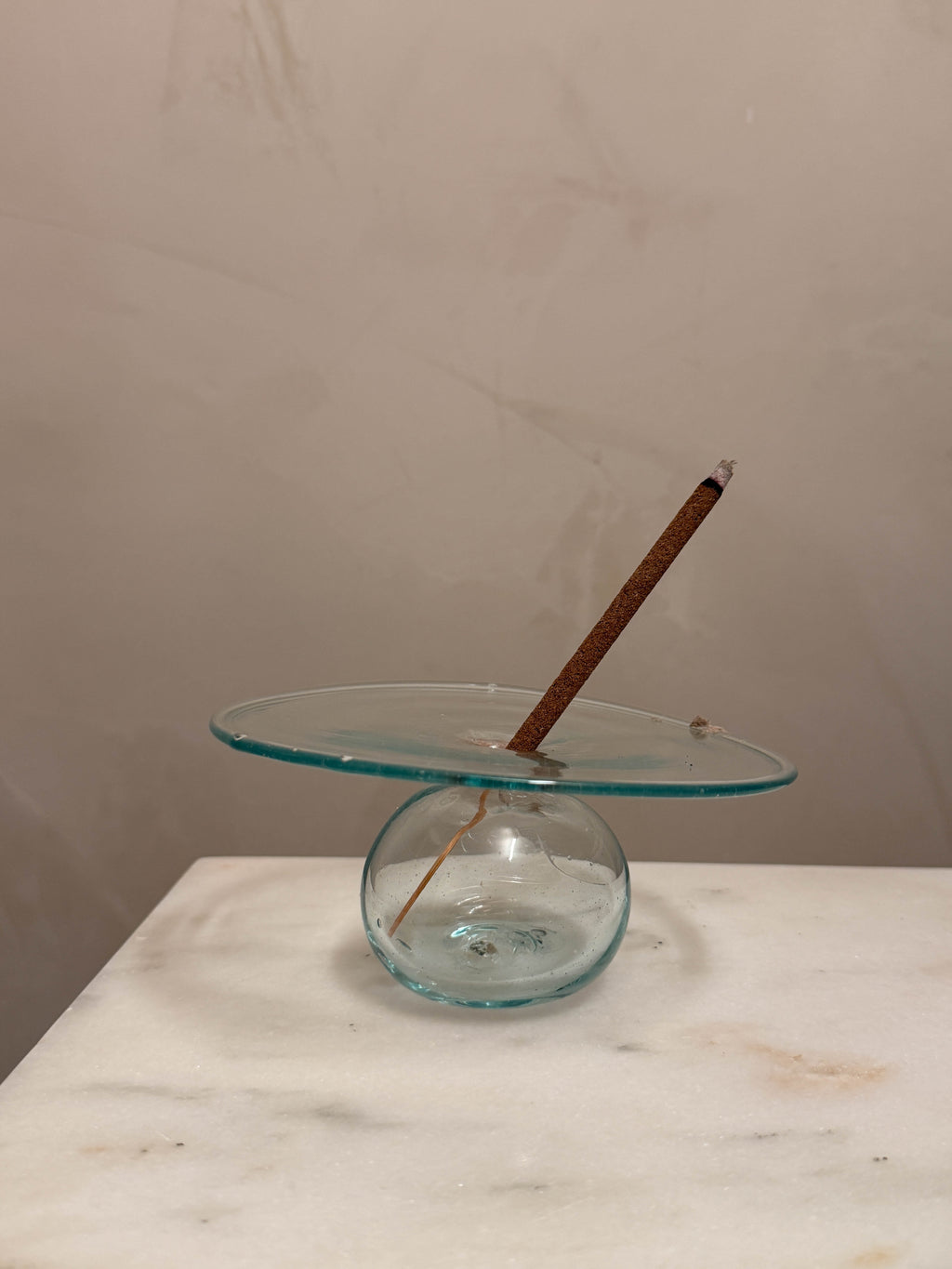 Mouth-blown recycled Glass Bud Vase