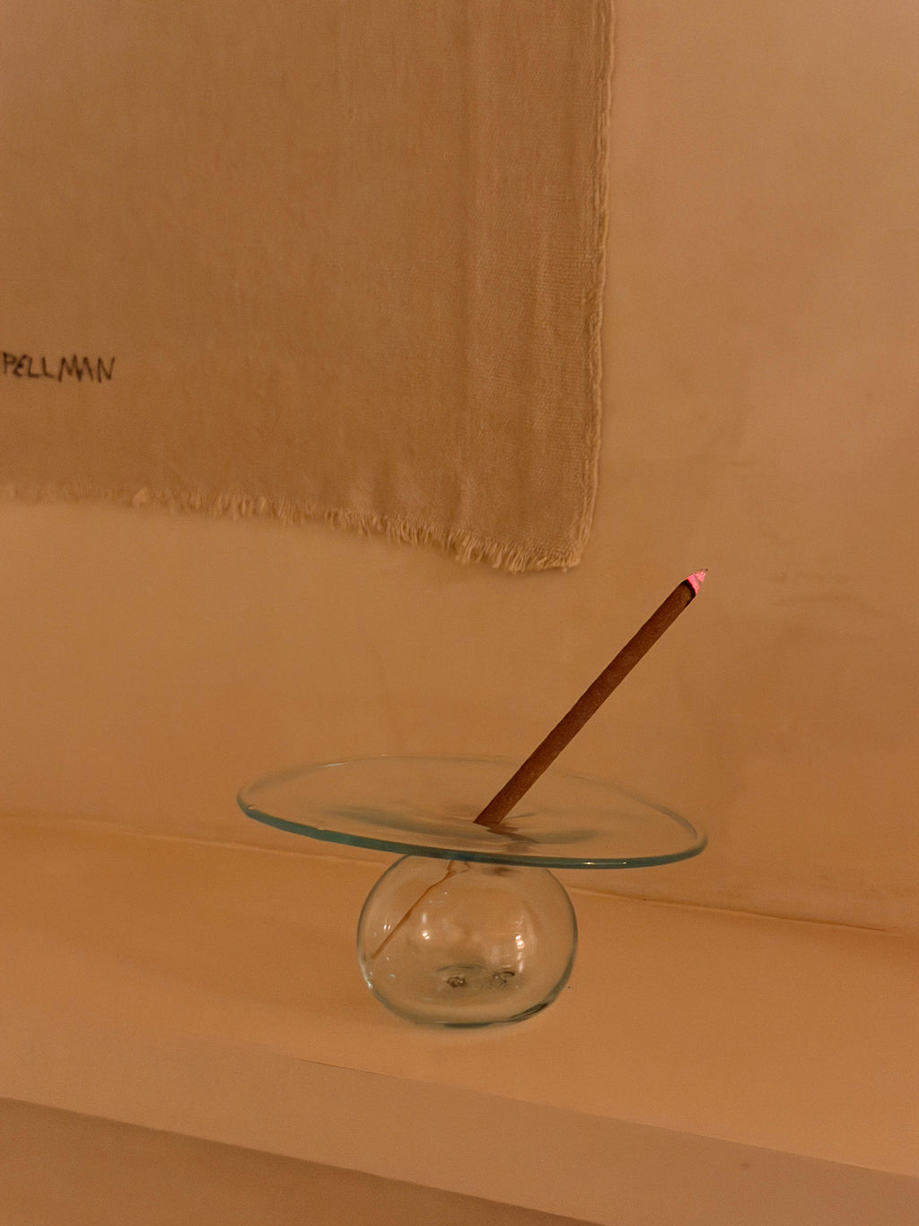 Mouth-blown recycled Glass Bud Vase
