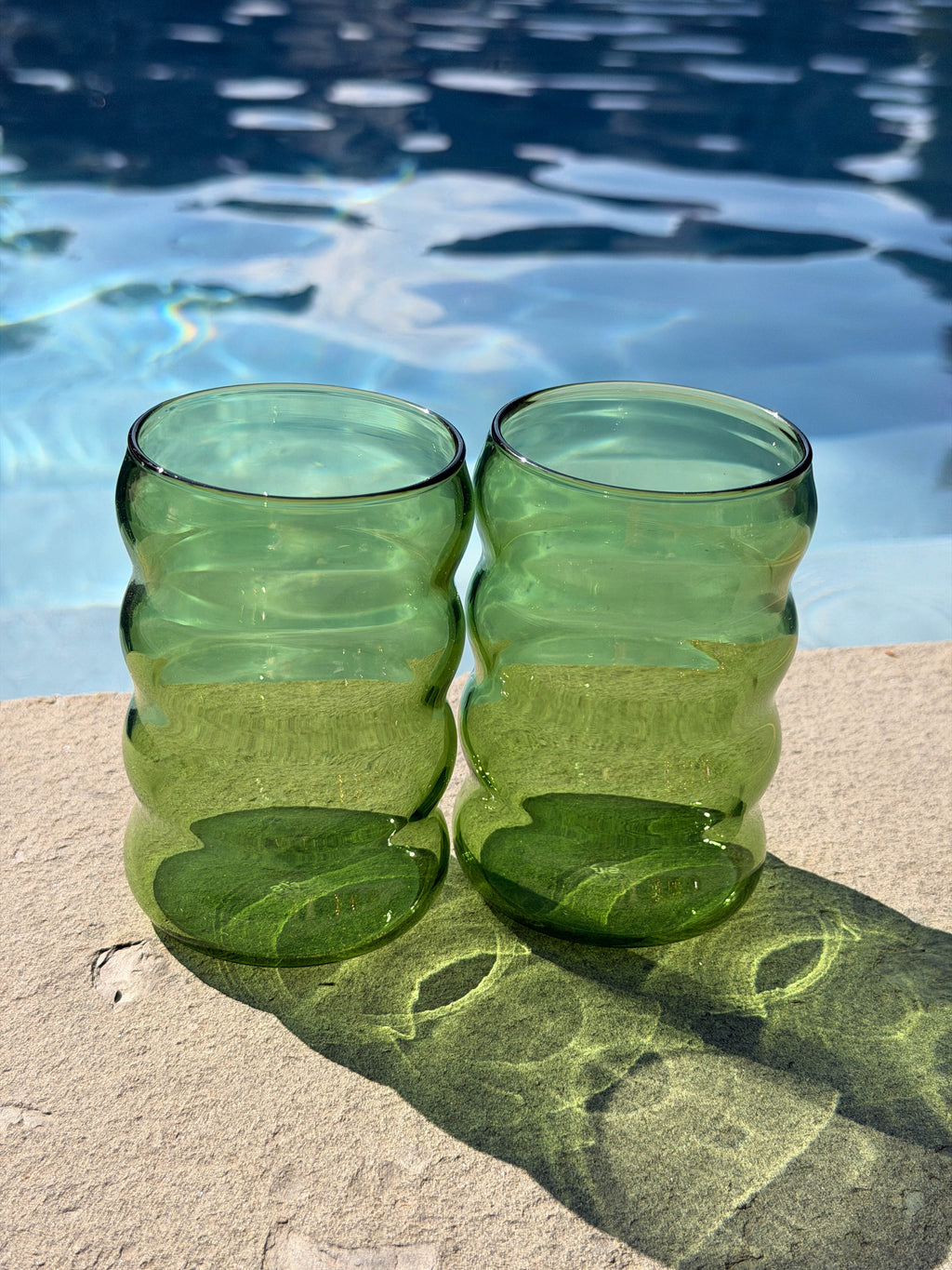 Glass Ripple Cup 12oz