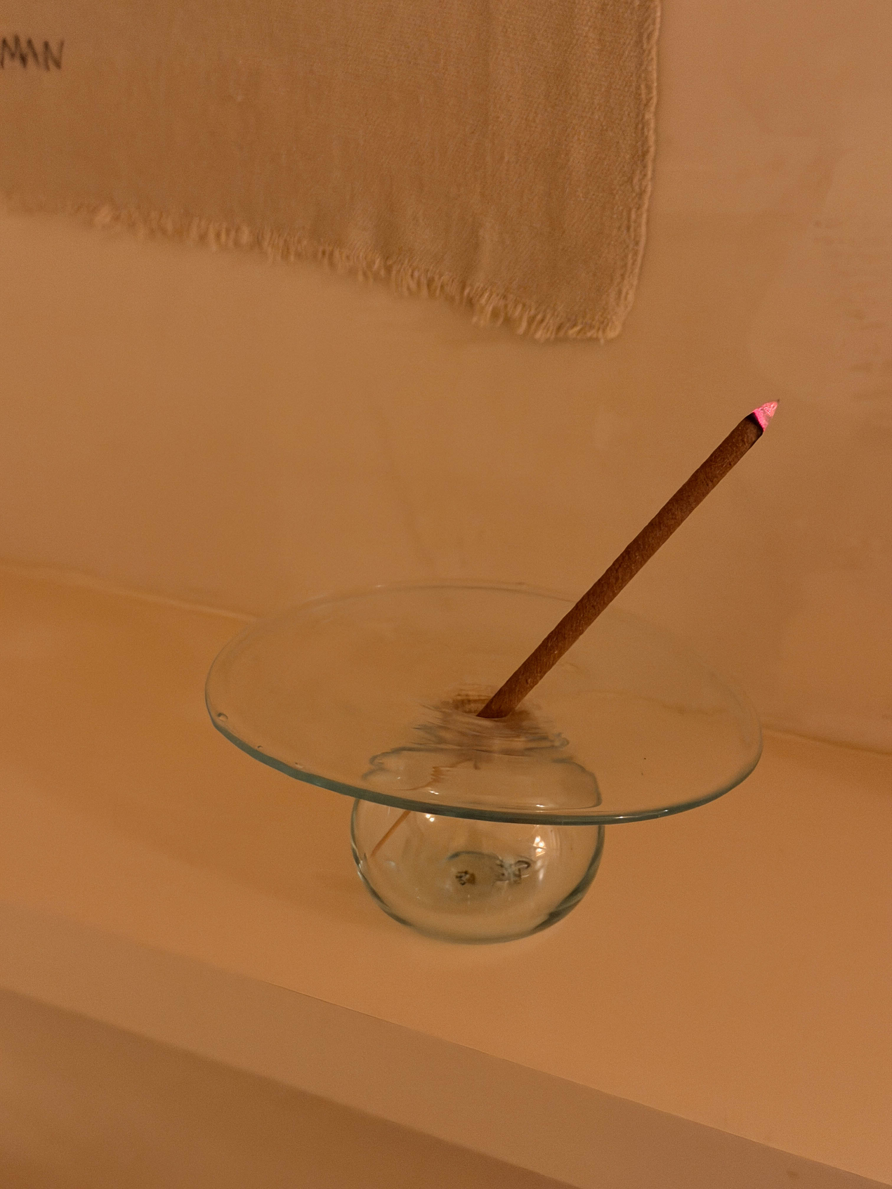 Mouth-blown recycled Glass Bud Vase