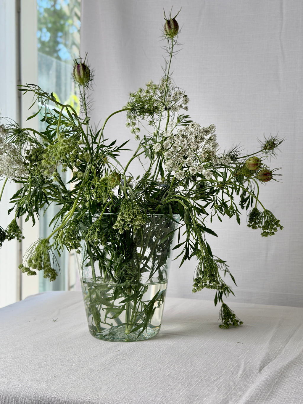 Mouth Blown Flared Vase, XXL