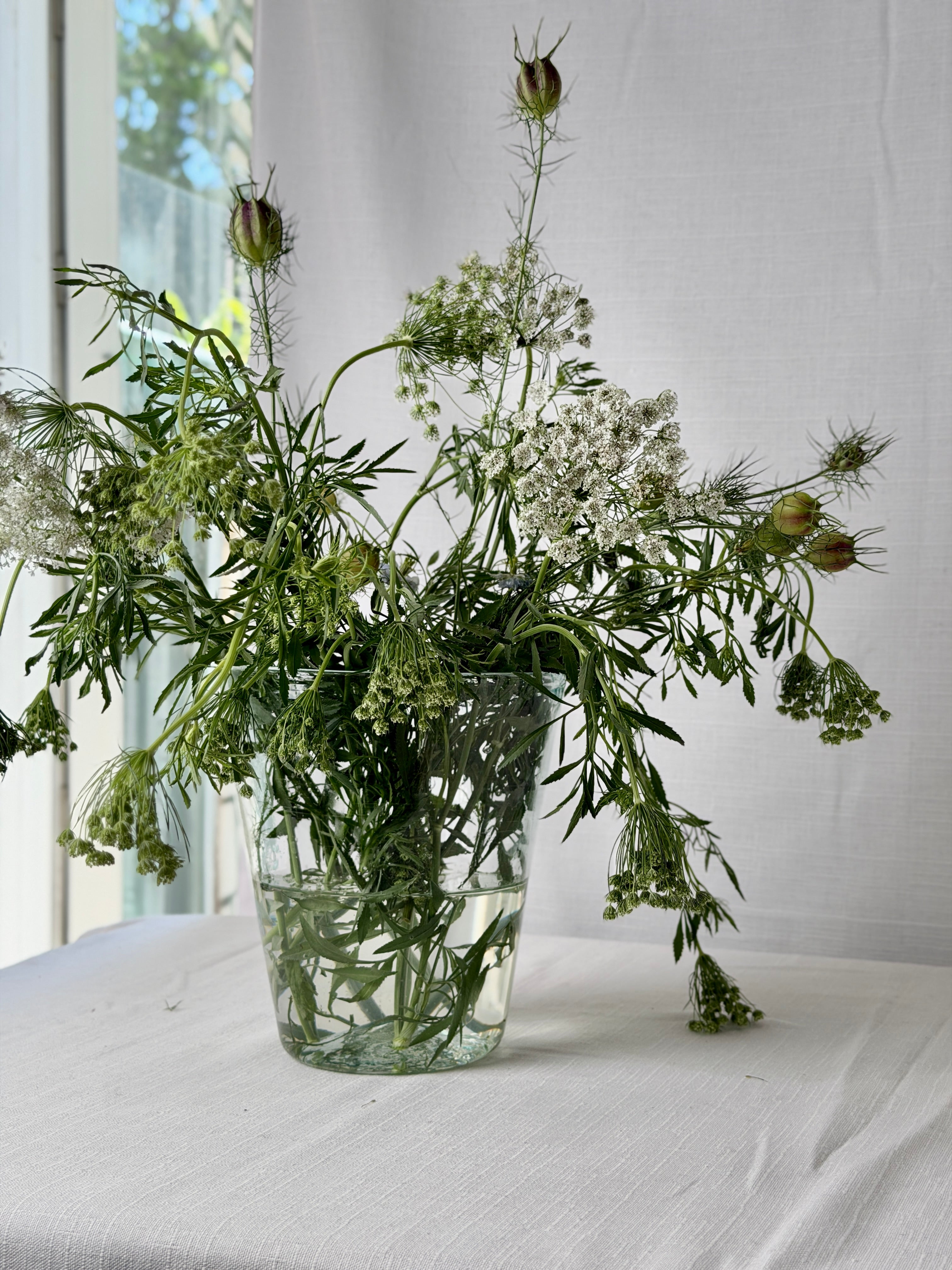 Mouth Blown Flared Vase, XXL