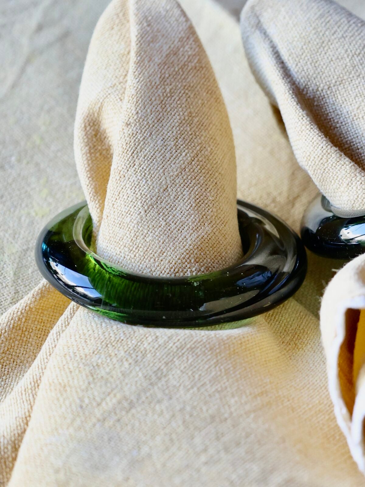 Napkin Ring Holder, Tunisian Glass